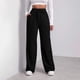 thumbnail image 4 of Pantalones deportivos para mujer, con forro polar, rectos, anchos, informales, holgados, con bolsillos, 4 of 7
