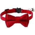 thumbnail image 4 of Paquete de 2 collares para gatos separables con cascabel y pajarita, cómodo Collar de terciopelo para gatos con bonita hebilla de seguridad, collar ajustable para mascotas, 4 of 5