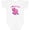 AA-White, variant on Inktastic I Love Hippos with Pink Hippo and Flowers Boys or Girls Baby Bodysuit