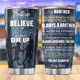 thumbnail image 2 of Brother Mugs From Sister Stainless Steel Tumbler Coffee Cups Tumblers 20 Oz Decor Mug Funny Insulated Travel Cup Gifts For Brothers Women Family On Birthday Christmas Day, 2 of 6
