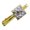 Gold, variant on Wolf Pack Baby Wolves Snow Mountains Pattern Square Tie Bar Clip Clasp Tack- Silver or Gold
