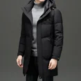 thumbnail image 2 of Chaqueta de plumón para hombre, ropa de diseñador, chaqueta de invierno con relleno de plumón de pato para hombre, chaqueta informal con capucha para hombre, abrigo para hombre, 2 of 5