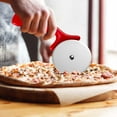 thumbnail image 2 of FHBVT Stainless Steel Pizza Wheel Knife Circular Pizza Cutter Ergonomic Handle for Easy Cutting Food-Grade Blade with Protective Cover Ideal for Home Baking Pizza Making and Parties, 2 of 5