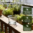 thumbnail image 2 of Glass Oriole Feeder Cups Replacement Jelly Bowls for Bird Feeders, Clear Glass Feeding Dishes for Orioles, Hummingbirds and Goldfinches, Outdoor Garden Patio Accessories,White,1, 2 of 9