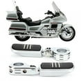 thumbnail image 3 of 2 reposapiés cromados de 32 mm para motocicleta con soporte para Honda GoldWing GL1500 GL1800, 3 of 11