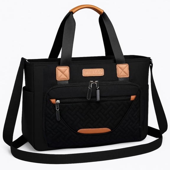 DEFAHN Diaper Bag,Baby Bag with 15 Pockets , Large Capacity Diaper Bag Tote,Waterproof Baby Diaper Bag for Mom and Dad, Multifunction Travel Tote Diaper Bags (Black)
