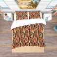 thumbnail image 3 of Designart 'Fire Flame Pattern' Modern & Contemporary Duvet Cover Set, 3 of 4