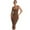Coffee, variant on AJZIOJIRO Women Summer Casual Dress Sleeveless Straps Swing Sundress Dresses for Women S-XL