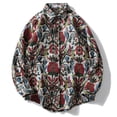 thumbnail image 2 of Chaqueta con estampado geométrico étnico para exteriores de primavera y otoño para exteriores de moda para hombres Pompotops oipoqjl13016, 2 of 6