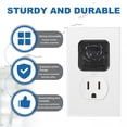 thumbnail image 3 of Uxcell 12 Pack Outlet Covers Proofing, Electrical Safety Plug Covers Outlets Socket Proof Caps Easy Install Plug Power Sockets Protectors for 3-Prong Wall Plate, Black, 3 of 6