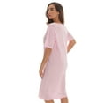 thumbnail image 2 of Just Love Short Sleeve Nightgown Sleep Dress for Women Sleepwear (Pink - Needs, 3X), 2 of 3