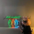 thumbnail image 3 of Shinelab Fish Market Neon Sign, Seafood Shop LED Light for Restaurant Decor 14020, 3 of 4