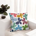 thumbnail image 6 of Yiaed Colorful Butterflies Print Pillow Covers Super Soft Decorative Square Throw Pillow Covers Case Cushion Covers for Sofa Couch Bedroom Car Decor（No pillow core）-18"x18", 6 of 7