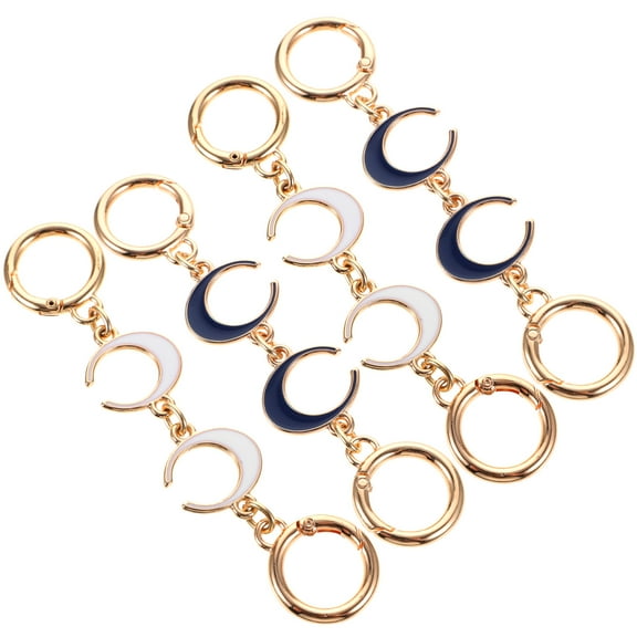 LOLIPPYY extender chain for bag Alloy Gold with Blue Decorate Bags Fashion 4 Pcs