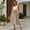 04-Khaki, variant on Women's High Waist Midi Skirt Ruffle Elastic Waist Tie Bow Side Pockets Solid Color Summer Beach Casual A-Line Skirt 01-Army Green XXL