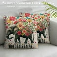 thumbnail image 3 of ONETECH Inspiring Gifts Cute Colour Elephant Throw Pillow Cover Flower Cushion Cover Decorative Pillowcase Living Room Bedroom Decor for Friends Women - Beautiful Day, 3 of 5