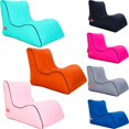 thumbnail image 4 of Sofá inflable de nailon impermeable, bolsa perezosa para acampar al aire libre, saco de dormir ultraligero para playa, cama de aire, tumbona, sofá de viaje para campamento deportivo, 4 of 4