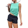 thumbnail image 4 of Womens Tank Tops Summer Casual Crew Neck Sleeveless Top Loose Fit Basic Tunic Shirts, 4 of 8