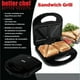 thumbnail image 3 of Sandwichera Better Chef Placas Antiadherentes Exterior de Tacto Frío Para 2 Sándwiches, 3 of 10