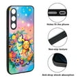 thumbnail image 2 of WIRESTER Shockproof Soft Rubber Cover Case for Samsung Galaxy S24 FE 6.7", Colorful Sad Moon Happy Sun, 2 of 5