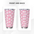 thumbnail image 3 of Salouo Cute Cat Print 20oz Tumbler with Lid,Stainless Steel Vacuum Insulated Tumbler Durable Insulated Coffee Mug Thermal Cup with Splash Proof Sliding Lid-Straw Two-piece Set, 3 of 8