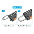 thumbnail image 5 of Unique Bargains Digit Combination Lock with Security Cable Black 1.5m, 5 of 7