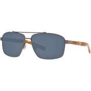 Sunglasses Costa Del Mar 06 S 4009 400903 Flagler 22 Shiny Gunmetal Gray