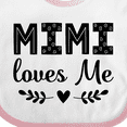 thumbnail image 4 of Inktastic Mimi Loves Me Baby Clothes Girl Girls Baby Bib, 4 of 4