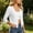 White, variant on BXJX Womens Open Front Cardigans, V Neck Lightweight Casual 3/4 Sleeve Knit Cardigans for Womens Khaki Size S-2XL