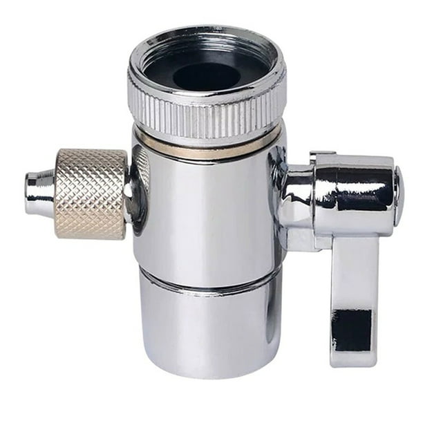 Grifo con Filtro de Agua de Latón Cromado, Conector M22 A 1/4 de Pulgada para Sistemas de Filtración de Agua Eficientes.