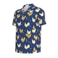 thumbnail image 3 of Daiia Funny Chicken Pattern Men’s Polo Shirts,Solid Deck Shirt,Classic Fit, Breathable Cotton Polo for Casual and Sport Wear-, 3 of 9