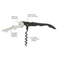 thumbnail image 3 of True TrueTap Double Hinged Waiter’s Corkscrew, Green Wine Bottle Opener with Foil Cutter, Wine Key, 3 of 7
