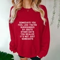 thumbnail image 5 of Jinhomg Womens 2025 Fashion Sweatshirt Cute Letter Print Pullover Oversized Comfy Long Sleeve Drop Shoulder Tops Casual Daily Wear Limited Time Deal Red XXL, 5 of 6