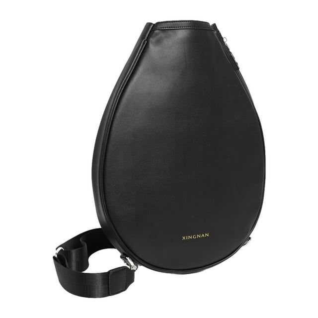 Bolsa multifuncional para raquetas de tenis con soporte para palas, gran capacidad y correa ajustable. Negro