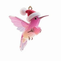 Virelaxpo Christmas Hummingbird Ornaments with Santa Hats 4pcs Set for Tree Hanging Decor - Gift for Women and Bird Lovers, Versatile for Doors, Yards, and Windows 2025