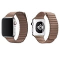 thumbnail image 5 of SOLOLUP Leather Link for Apple Watch Bands 45mm 44mm 41mm 40mm 42mm 38mm 49mm for Women Men, Adjustable Original Magnetic Loop Bands Wristbands Bracelet for iWatch Series Ultra 8 7 SE 6 5 4 3 2 1, 5 of 10