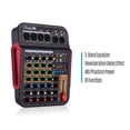 thumbnail image 5 of Muslady TM4 Digital 4-Channel Audio Mixer Mixing Console Built-in 48V Phantom Power with BT Function Professional Audio System for Studio Recording Broadcasting DJ Network Live, 5 of 6