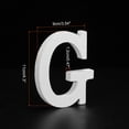 thumbnail image 2 of Unique Bargains Unfinished Wooden Letters G 4.3 Inch Wooden Alphabet Letters Decoration for DIY, 2 of 5