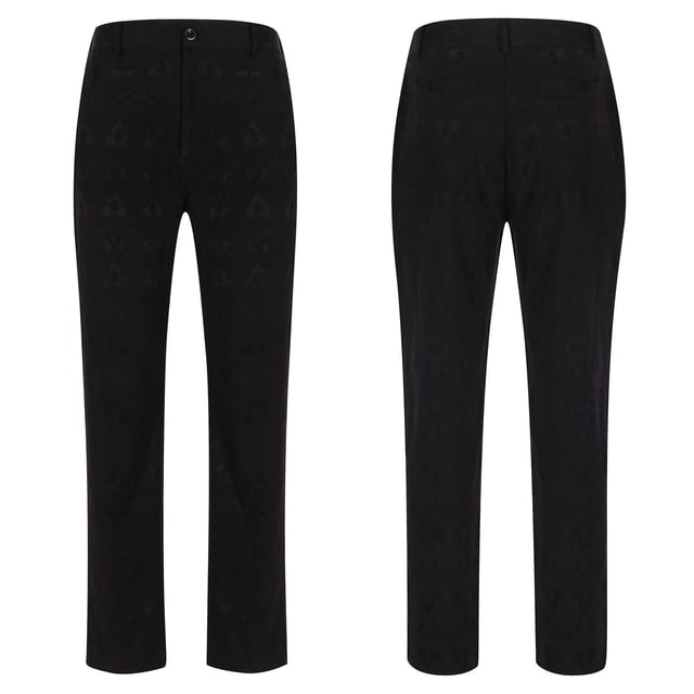 AherBiu Pantalon Habillé pour Hommes, devant Plat, Coupe Ajustée, Extensible, avec Poches, Pantalon de Travail de Bureau