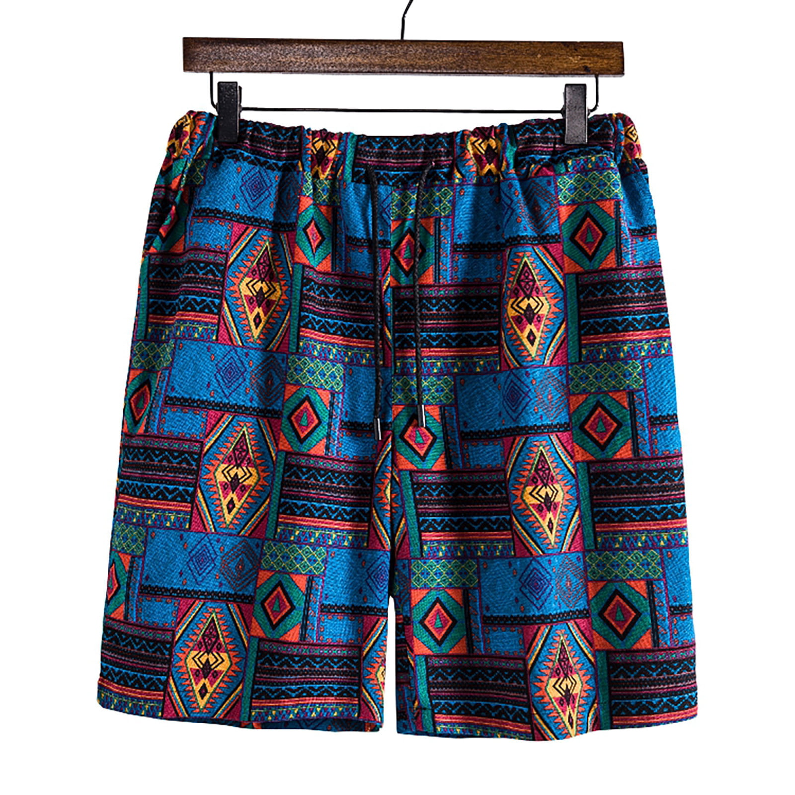 Fashion Short Trousers Tally Weijl Beach Shorts blue graphic pattern casual look 