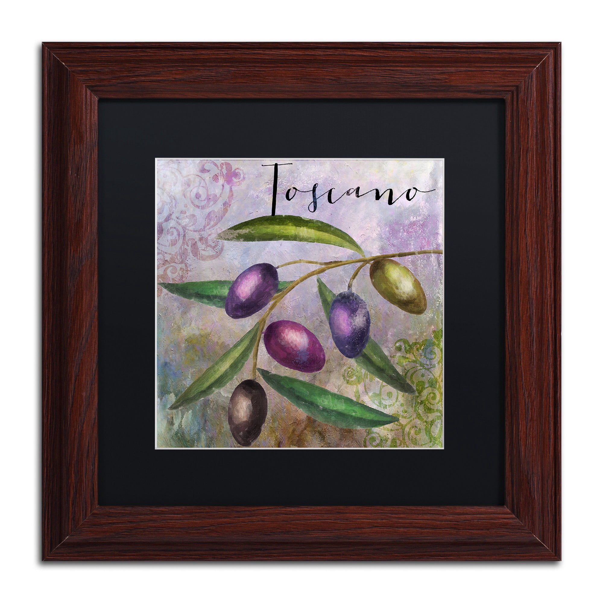 Trademark Fine Art "Olivia II" Canvas Art by Color Bakery Black Matte, Wood Frame