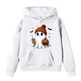 thumbnail image 6 of KPOPLK Snap-Front Hoodie 132% Organic Cotton Baby Boys, Girls(8-9 Years,White), 6 of 7