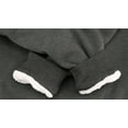 thumbnail image 4 of Men's Heavyweight Thermal Zip Up Hoodie Warm Sherpa Lined Sweater Jacket (Charcoal, 4XL), 4 of 4
