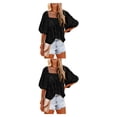 thumbnail image 4 of Qarigey Blusa informal para mujer, camisa para niñas, Club, playa, vacaciones, viajes, transpirable, básica, para el hogar, ropa Type10 NO10, 4 of 6