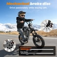 thumbnail image 4 of Peak 750W Motor Electric Moutain Bike, 16" Fat Tire Electric Bike for Teenagers, 48V 15Ah Battery, UL2849, 4 of 7