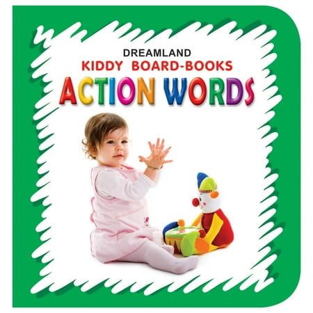 Action Words Board Book for Children Age 0 -2 Years |Fun Size Board Book to Learn Action Words - Kiddy Board Book Series