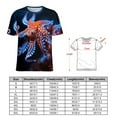 thumbnail image 2 of Octopus in The Mysterious Ocean Women's Short Sleeve T-Shirt Crew Neck Casual Summer Trendy Loose Fit Tops, 2 of 6