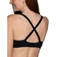 thumbnail image 4 of Vanity Fair Womens Body Caress Full Coverage Wirefree Bra, 34B, Midnight Black, 4 of 5