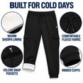 thumbnail image 5 of Bobcat Boys Sweatpants Fleece Sherpa Lined Active Cargo Jogger Pants Sizes 8-18, 5 of 7