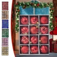 thumbnail image 5 of Uuiauoio 12 pcs Christmas Tree Ball Ornaments for Xmas Tree,2.4 inch Shatterproof Christmas Balls with Tree Ornaments Hooks for Xmas Holiday Wedding Party Decoration, 5 of 5